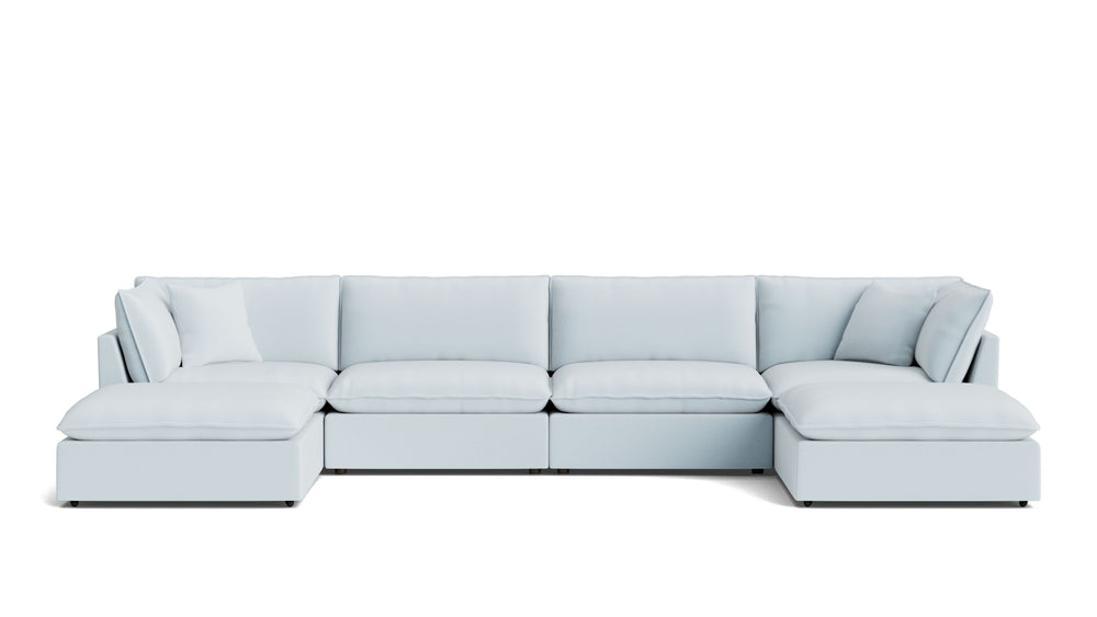 Chill Time Seccional modular en forma de U de 6 piezas, Cove