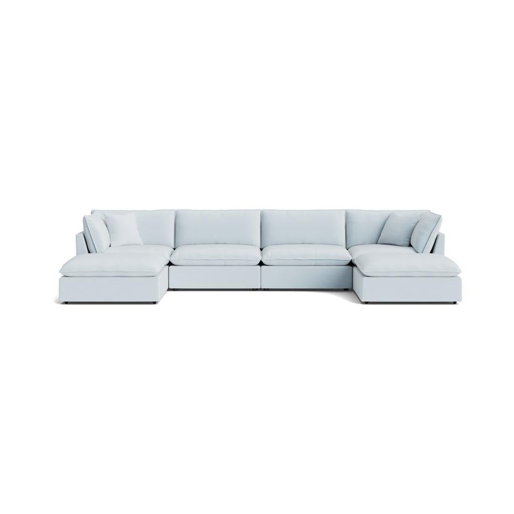 Chill Time Seccional modular en forma de U de 6 piezas, Cove