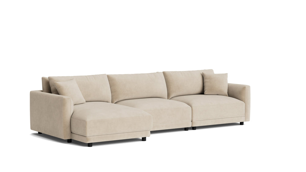 Soft Spot Seccional modular de 3 piezas, izquierdo, avena