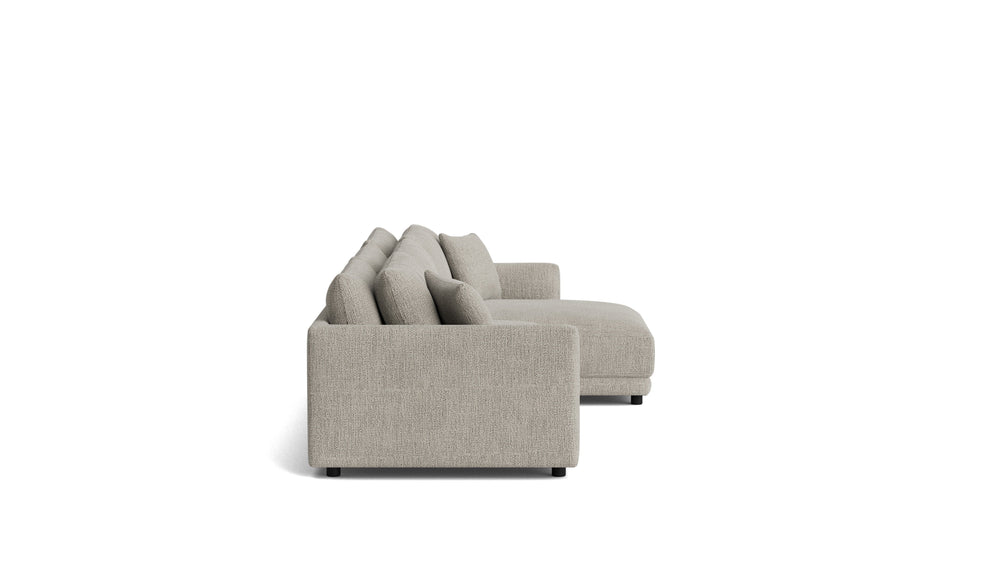Soft Spot seccional modular de 3 piezas, orientación derecha, anacardo