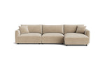 Soft Spot seccional modular de 3 piezas, orientación derecha, anacardo