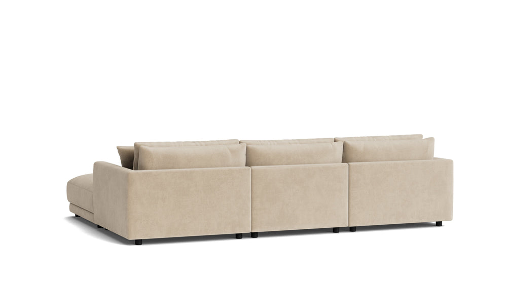 Soft Spot Seccional modular de 4 piezas, avena