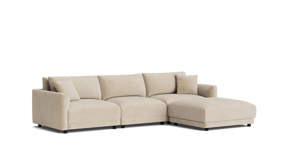 Soft Spot Seccional modular de 4 piezas, avena