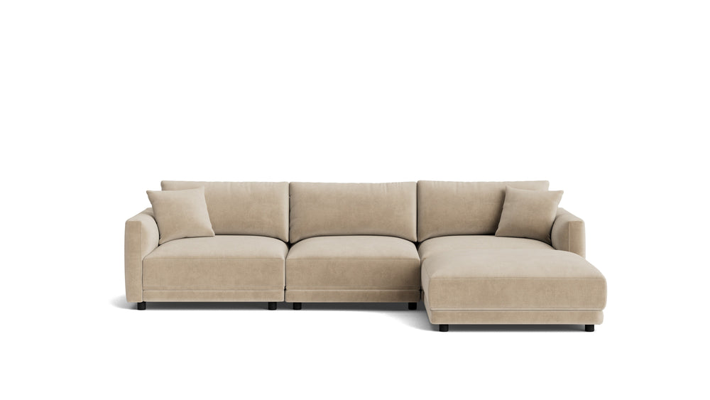 Soft Spot Seccional modular de 4 piezas, avena