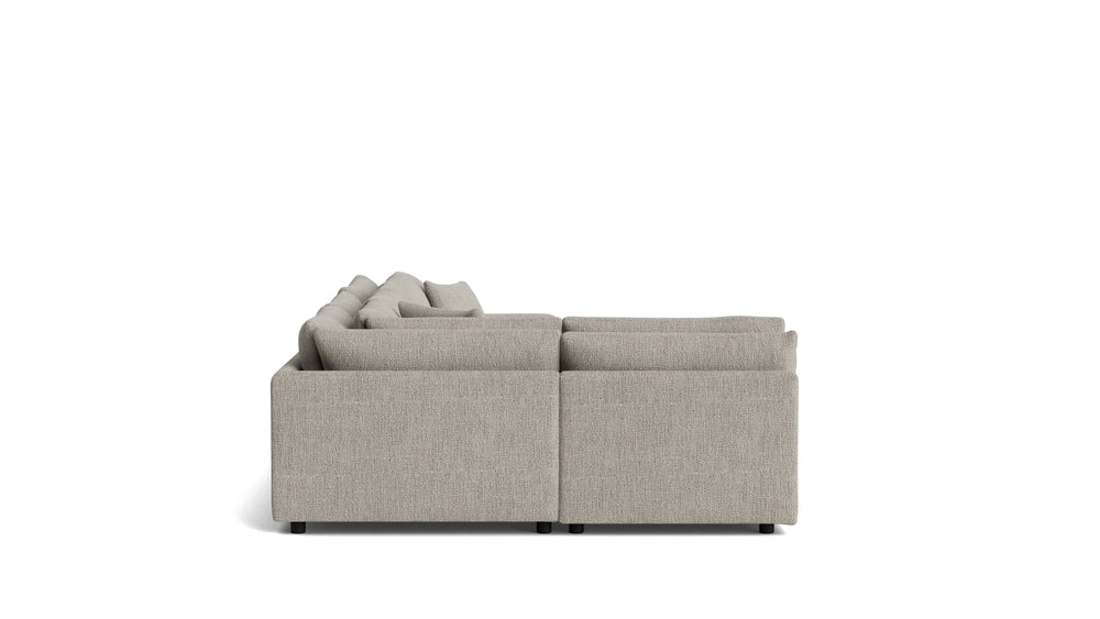 Soft Spot Seccional modular izquierdo de 4 piezas, anacardo