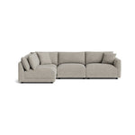 Soft Spot Seccional modular izquierdo de 4 piezas, anacardo