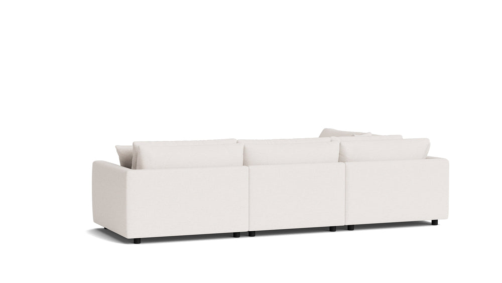 Soft Spot Seccional modular izquierdo de 4 piezas, anacardo