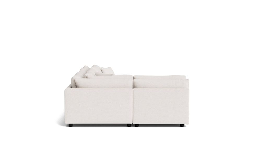 Soft Spot Seccional modular izquierdo de 4 piezas, anacardo