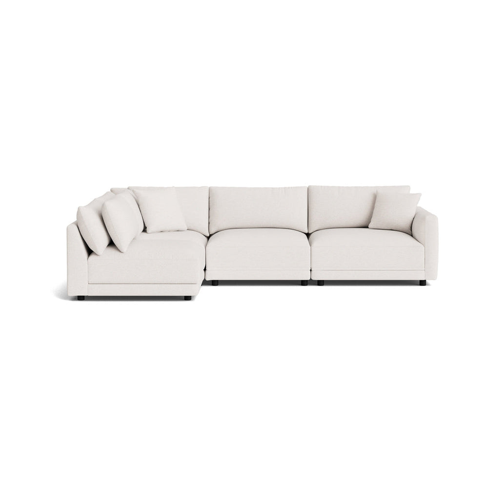 Soft Spot Seccional modular izquierdo de 4 piezas, anacardo