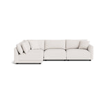 Soft Spot Seccional modular izquierdo de 4 piezas, anacardo