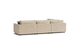 Soft Spot Seccional modular izquierdo de 4 piezas, anacardo