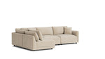 Soft Spot Seccional modular izquierdo de 4 piezas, anacardo