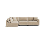 Soft Spot Seccional modular izquierdo de 4 piezas, anacardo