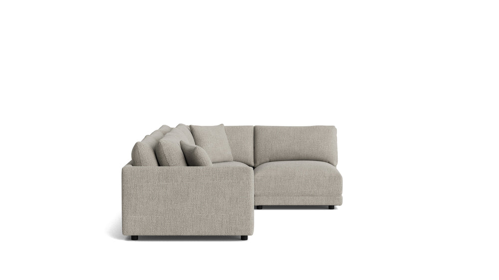 Soft Spot Seccional modular de 4 piezas, derecho, anacardo