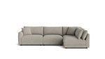 Soft Spot Seccional modular de 4 piezas, derecho, anacardo