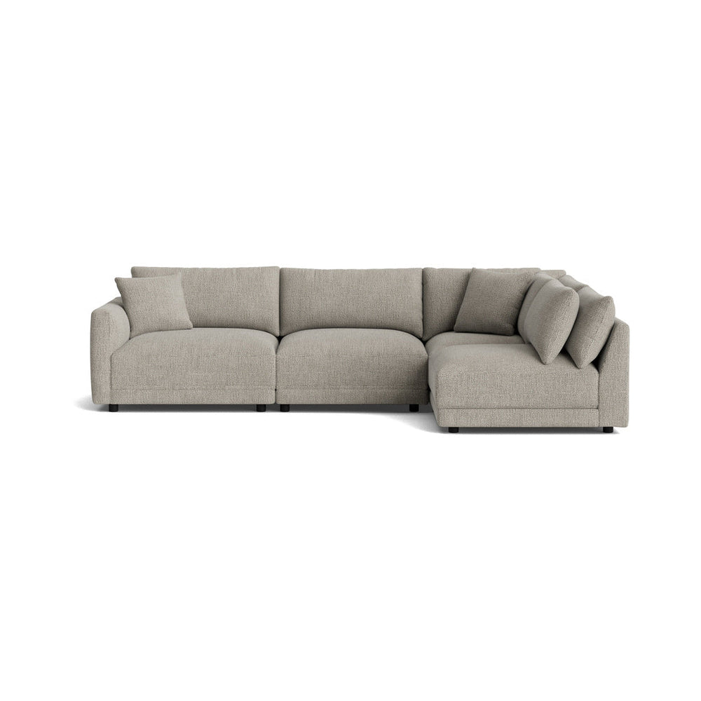 Soft Spot Seccional modular de 4 piezas, derecho, anacardo
