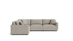 Soft Spot seccional modular cerrado de 5 piezas, Nomad Snow