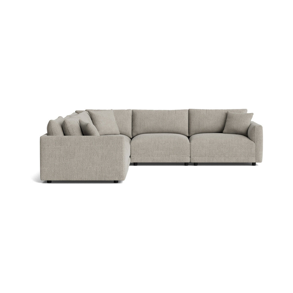 Soft Spot seccional modular cerrado de 5 piezas, Nomad Snow