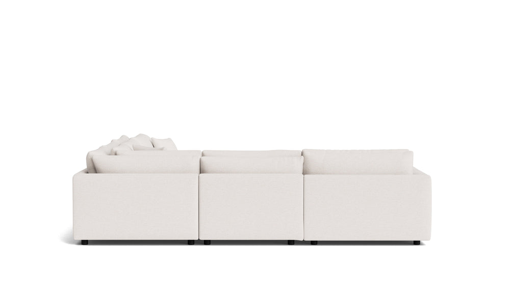 Soft Spot seccional modular cerrado de 5 piezas, Nomad Snow