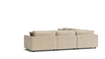 Soft Spot seccional modular cerrado de 5 piezas, Nomad Snow