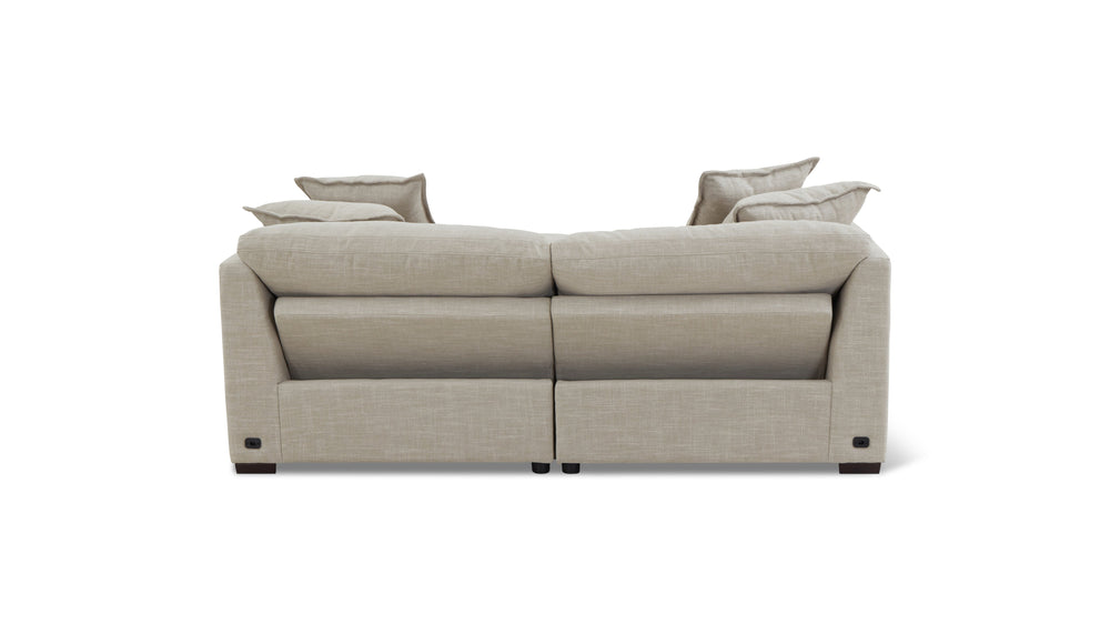 Lift Off Sofá modular de 2 piezas con reclinador eléctrico, champán