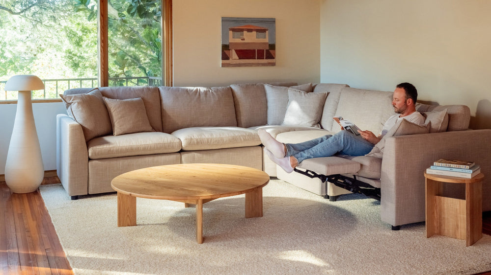 Seccional modular de 5 piezas Lift Off Power Recliner, Piedra clara