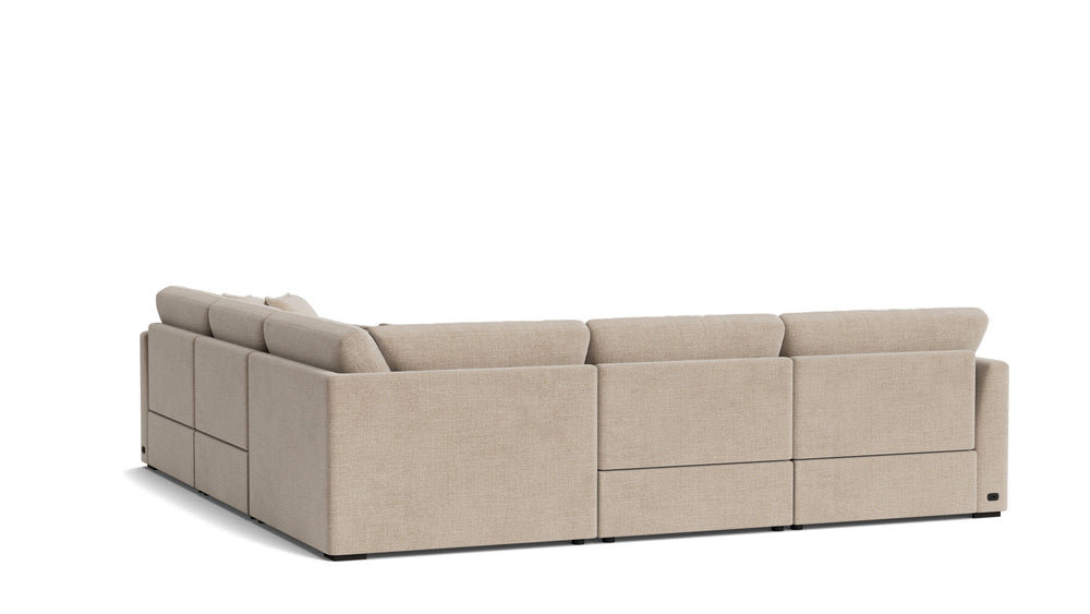 Seccional modular de 5 piezas Lift Off Power Recliner, Piedra clara