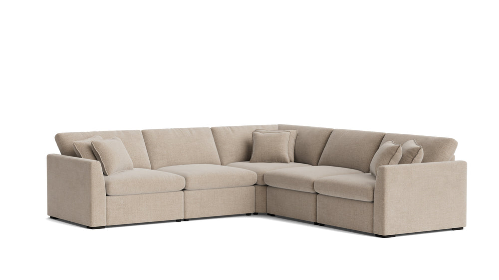 Seccional modular de 5 piezas Lift Off Power Recliner, Piedra clara
