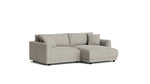 Soft Spot Seccional modular de 2 piezas, orientación derecha, color avena