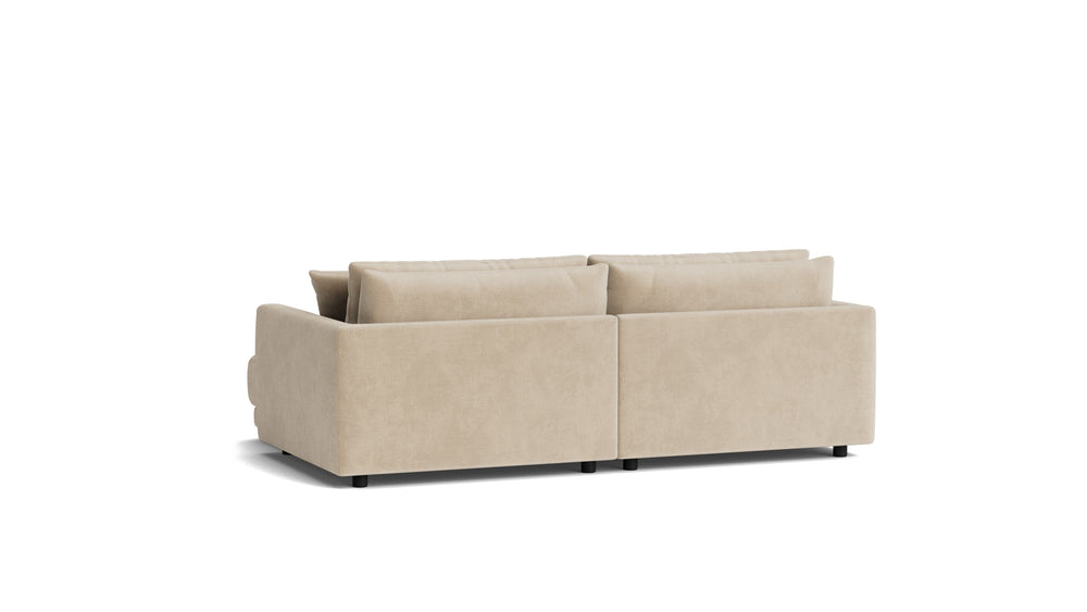 Soft Spot Seccional modular de 2 piezas, lado derecho, anacardo