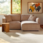 Soft Spot Seccional modular de 2 piezas, lado derecho, anacardo