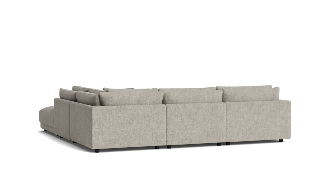 Soft Spot seccional modular de 5 piezas, lado derecho, Nomad Snow