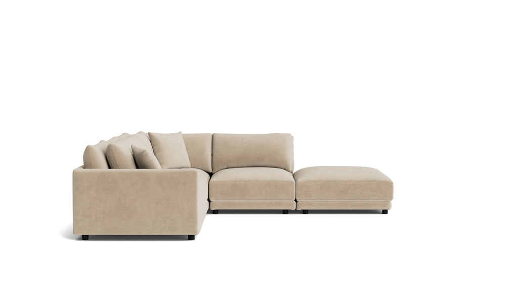 Soft Spot seccional modular de 5 piezas, lado derecho, Nomad Snow