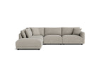 Soft Spot Seccional modular de 5 piezas, lado izquierdo, avena