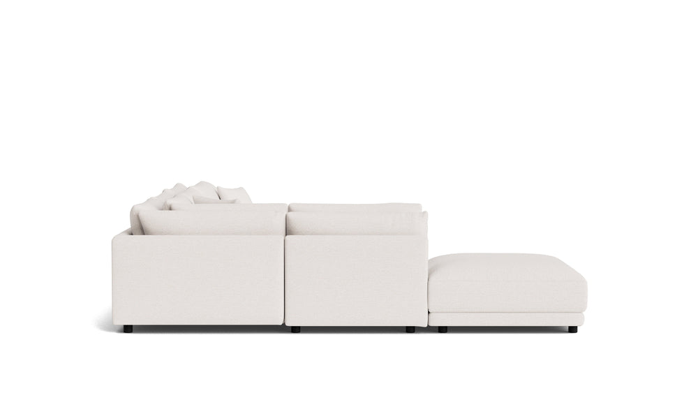 Soft Spot Seccional modular de 5 piezas, lado izquierdo, avena
