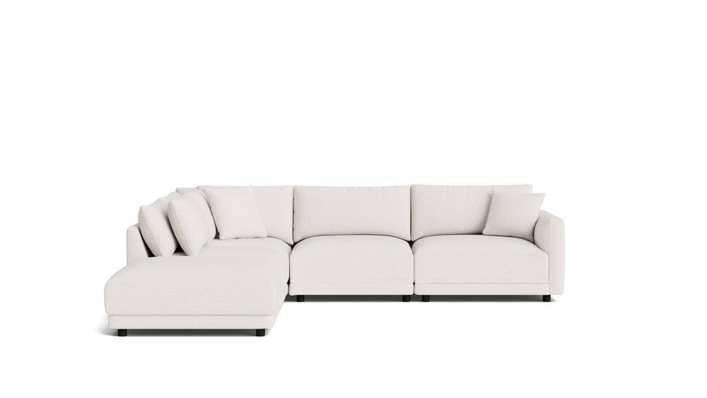 Soft Spot Seccional modular de 5 piezas, lado izquierdo, avena