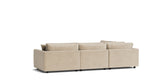 Soft Spot Seccional modular de 5 piezas, lado izquierdo, avena