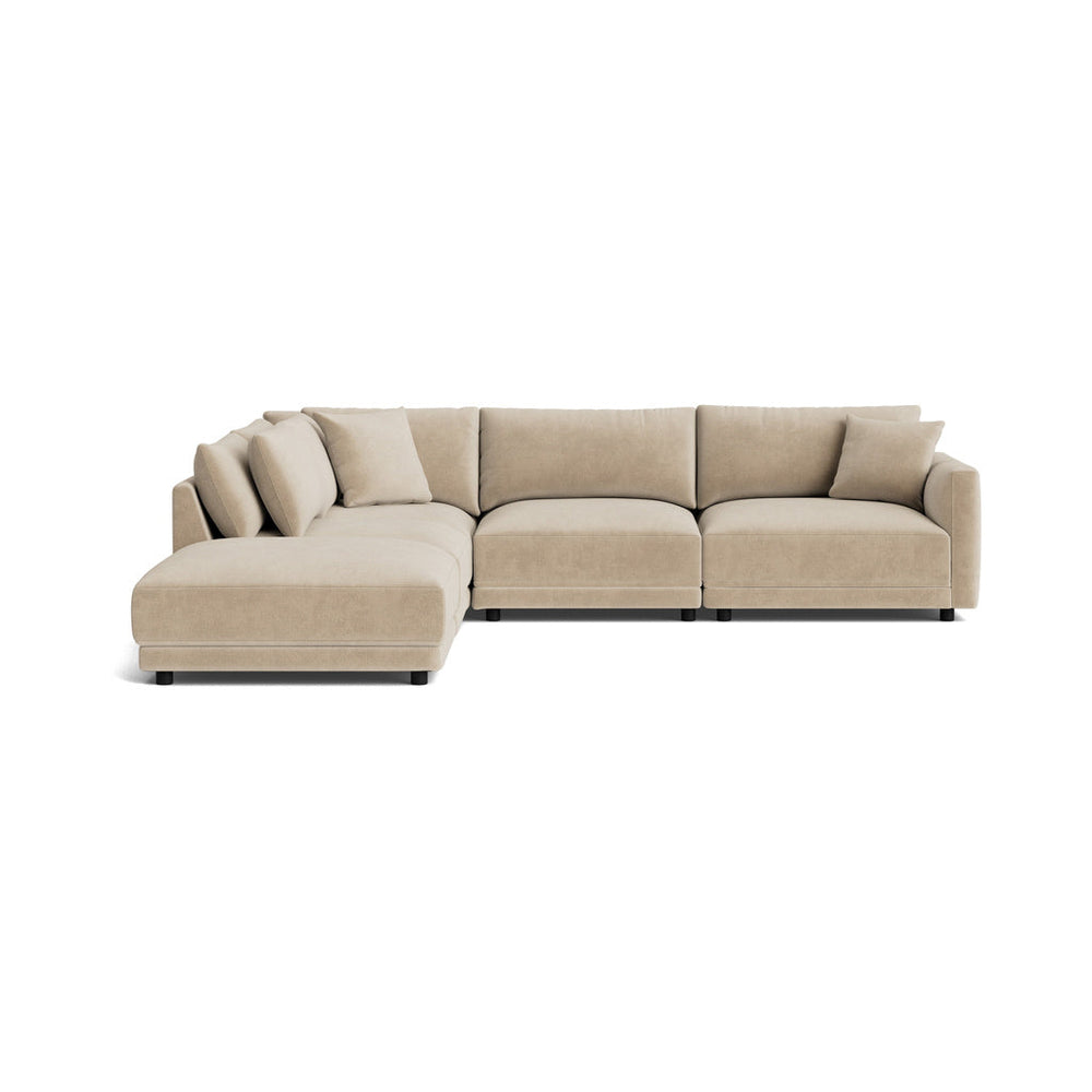 Soft Spot Seccional modular de 5 piezas, lado izquierdo, avena