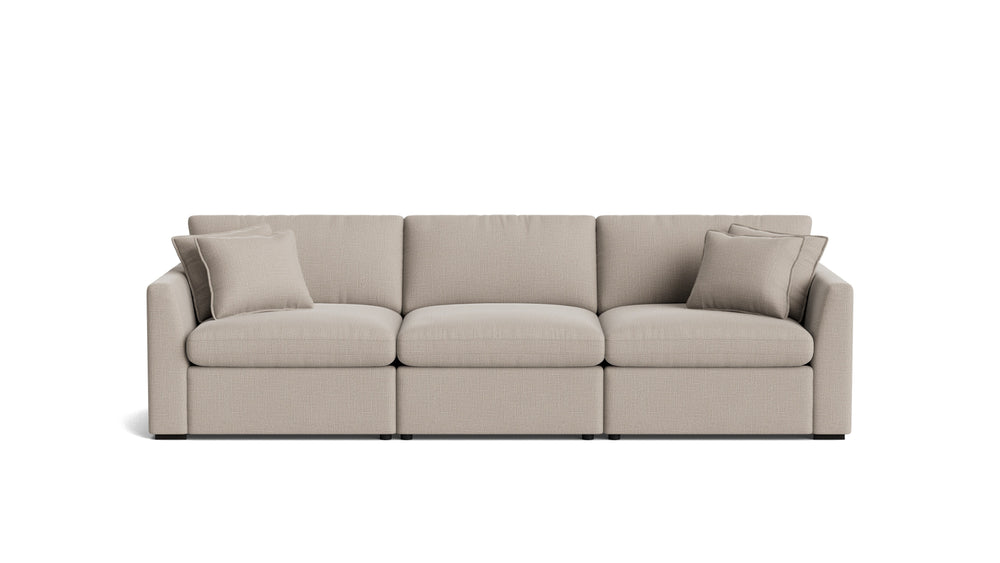 Lift Off sofá modular de 3 piezas con reclinador eléctrico, champán