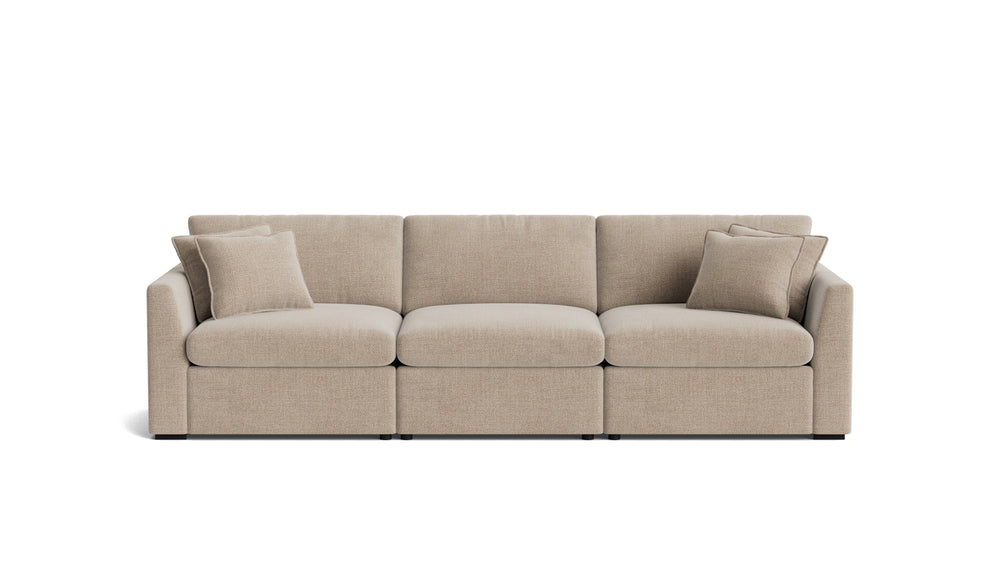 Lift Off sofá modular de 3 piezas con reclinador eléctrico, champán
