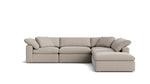 Movie Night™ Seccional modular de 5 piezas, grande, color piedra clara
