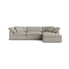 Movie Night™ Seccional modular de 4 piezas, grande, avena