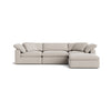 Movie Night™ seccional modular de 4 piezas, grande, arcilla
