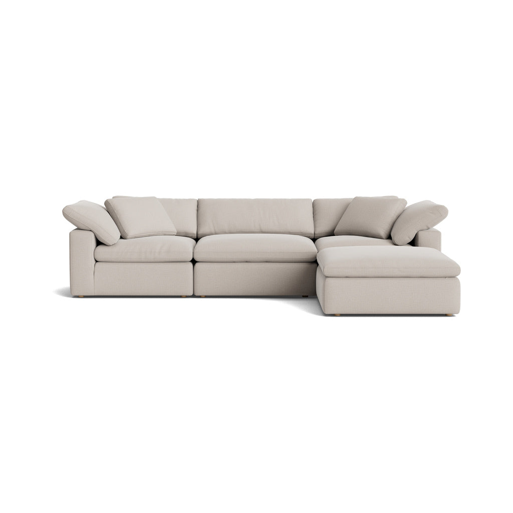 Movie Night™ seccional modular de 4 piezas, grande, arcilla