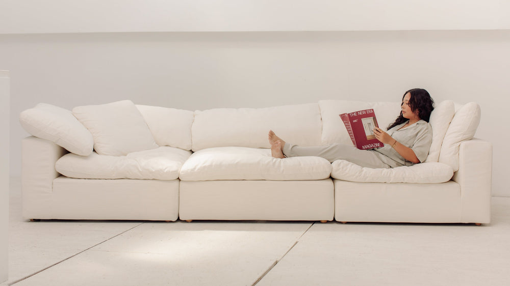 Sofá modular Movie Night™ de 3 piezas, estándar, color crema