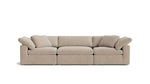 Movie Night™ Sofá modular de 3 piezas, grande, champán