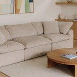 Movie Night™ Sofá modular de 3 piezas, grande, champán