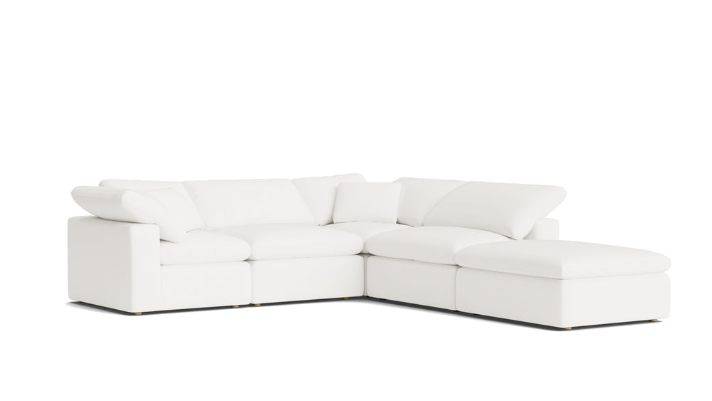 Movie Night™ Sofa modular de 5 piezas estándar color marfil
