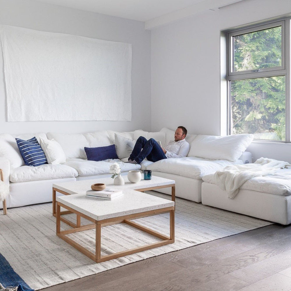 Movie Night™ Sofa modular de 5 piezas estándar color marfil