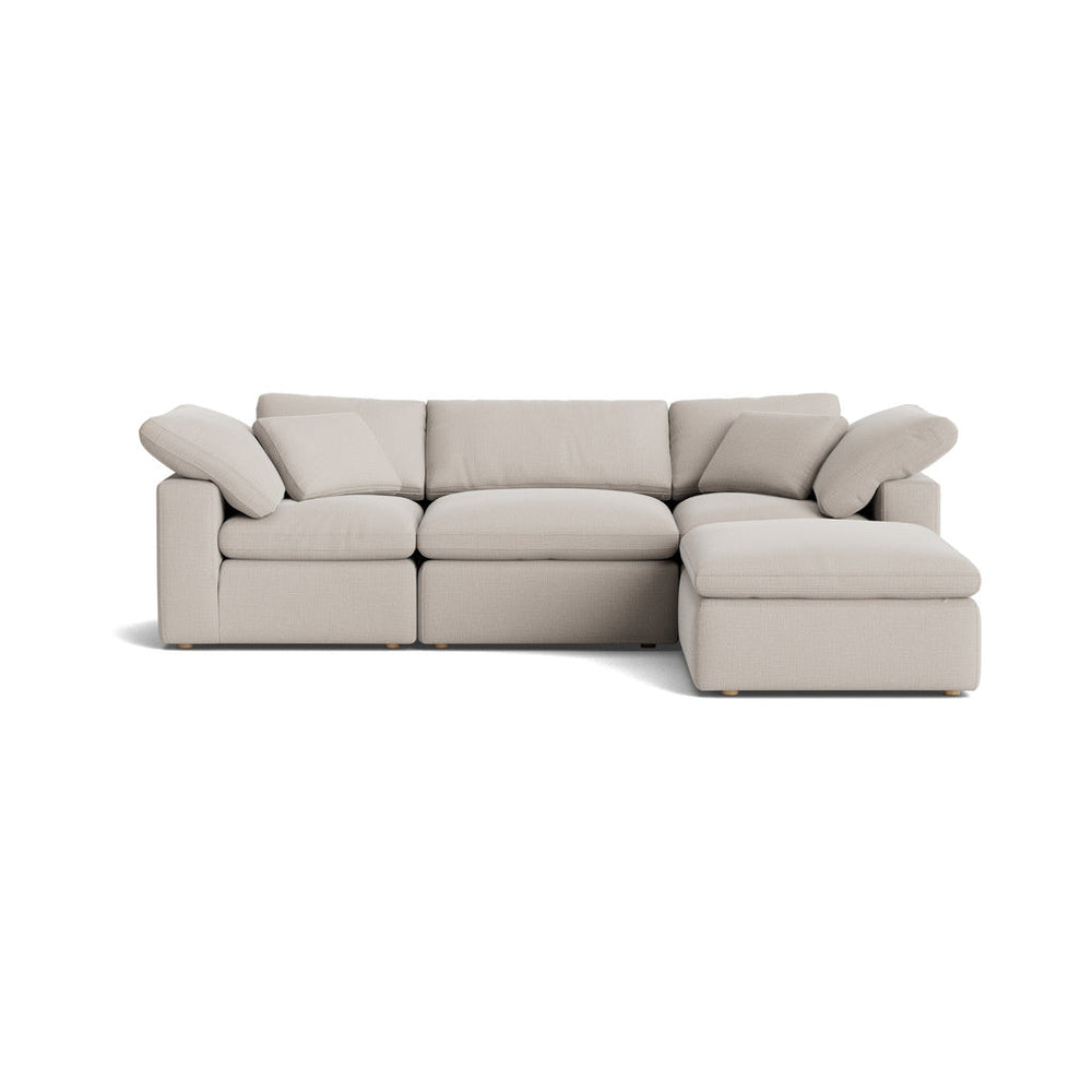 Movie Night™ Sofá modular de 4 piezas estándar color crema